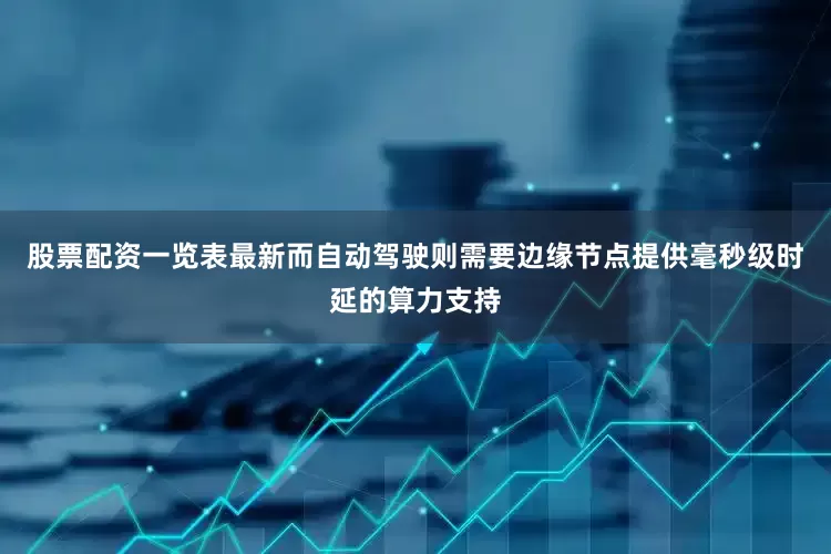股票配资一览表最新而自动驾驶则需要边缘节点提供毫秒级时延的算力支持