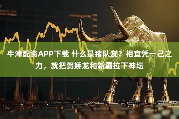 牛津配资APP下载 什么是猪队友？相宜凭一己之力，就把贺娇龙和新疆拉下神坛